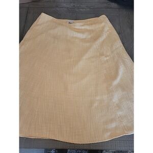 NWT! Liz Clairborne Ship Shape Long Maxi Skirt Womens Size 18 Cream Orange